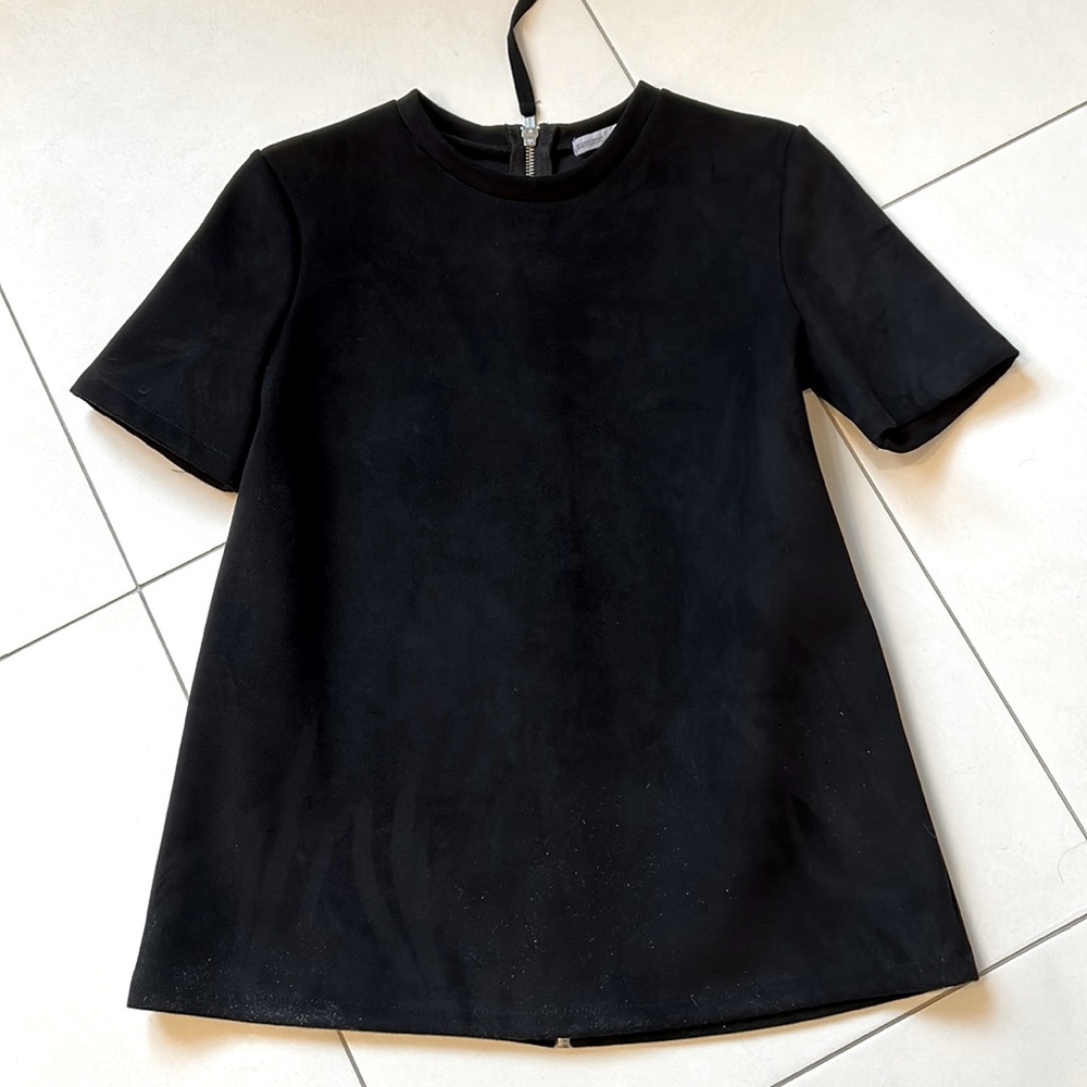 Zara Faux Suede Shirt S